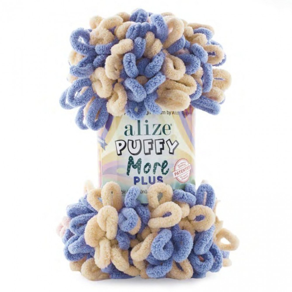 Прежда Пуфи мор плюс от Ализе. Прежда за плетене на пръсти. Подходяща